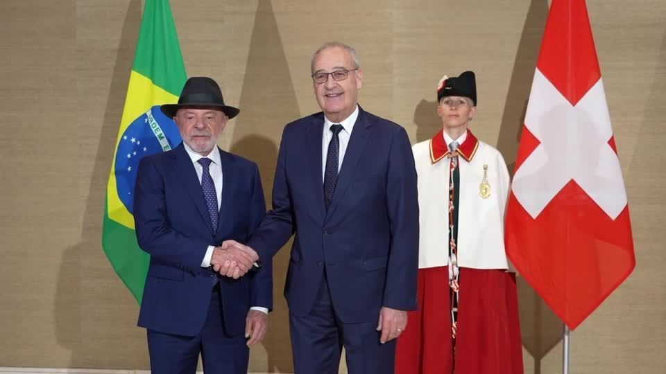 Lula se reúne com o presidente suíço antes da cúpula do G7