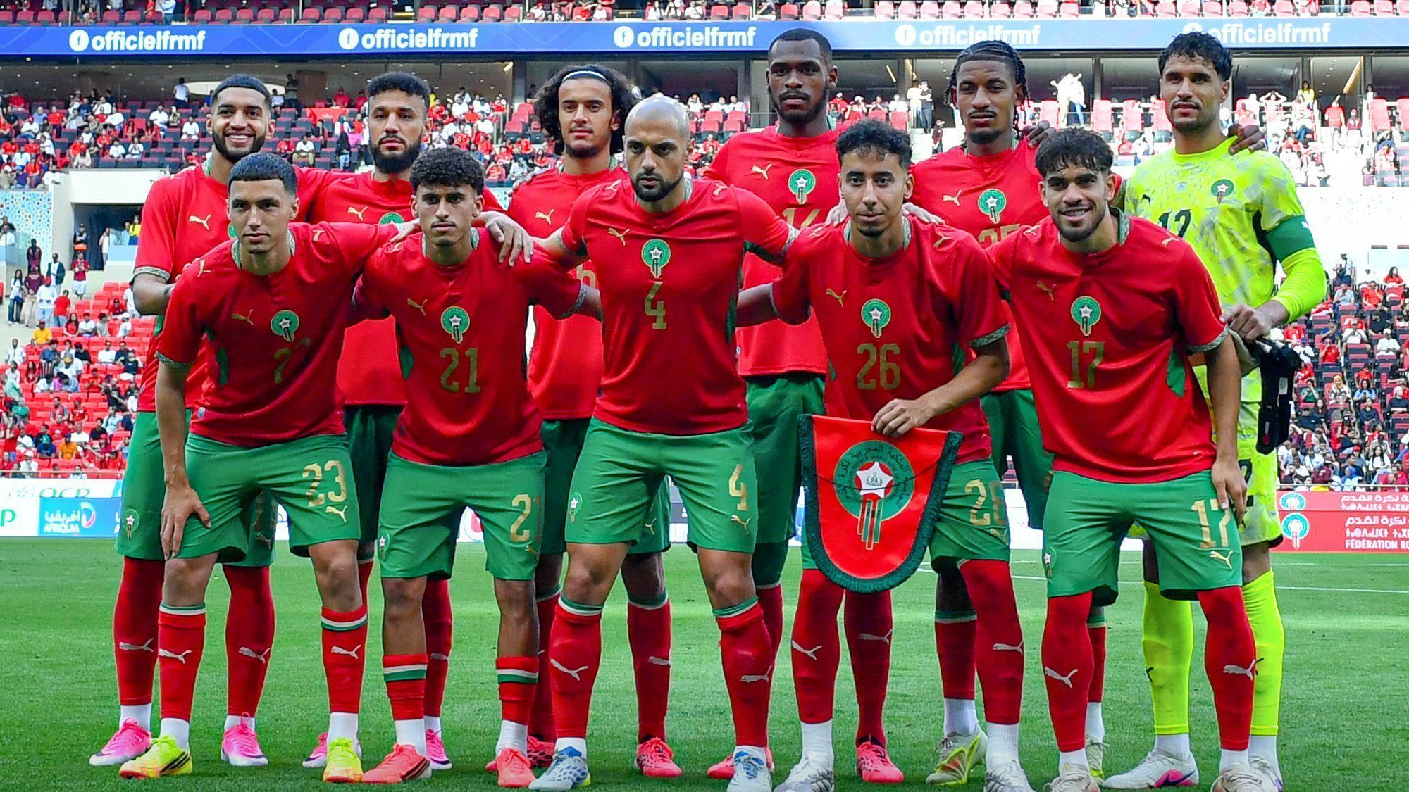 Seleção de Marrocos em campo