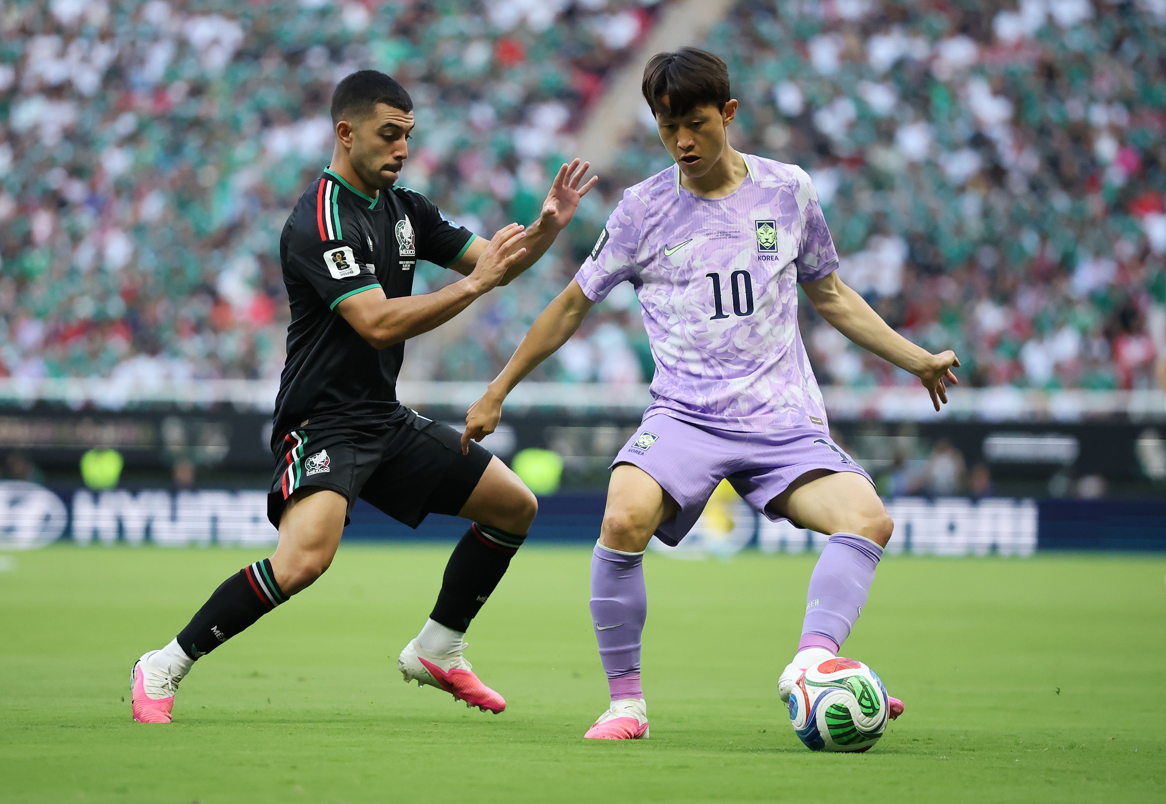 Jogo entre México e Coreia do Sul, válido pela segunda rodada da Copa do Mundo
