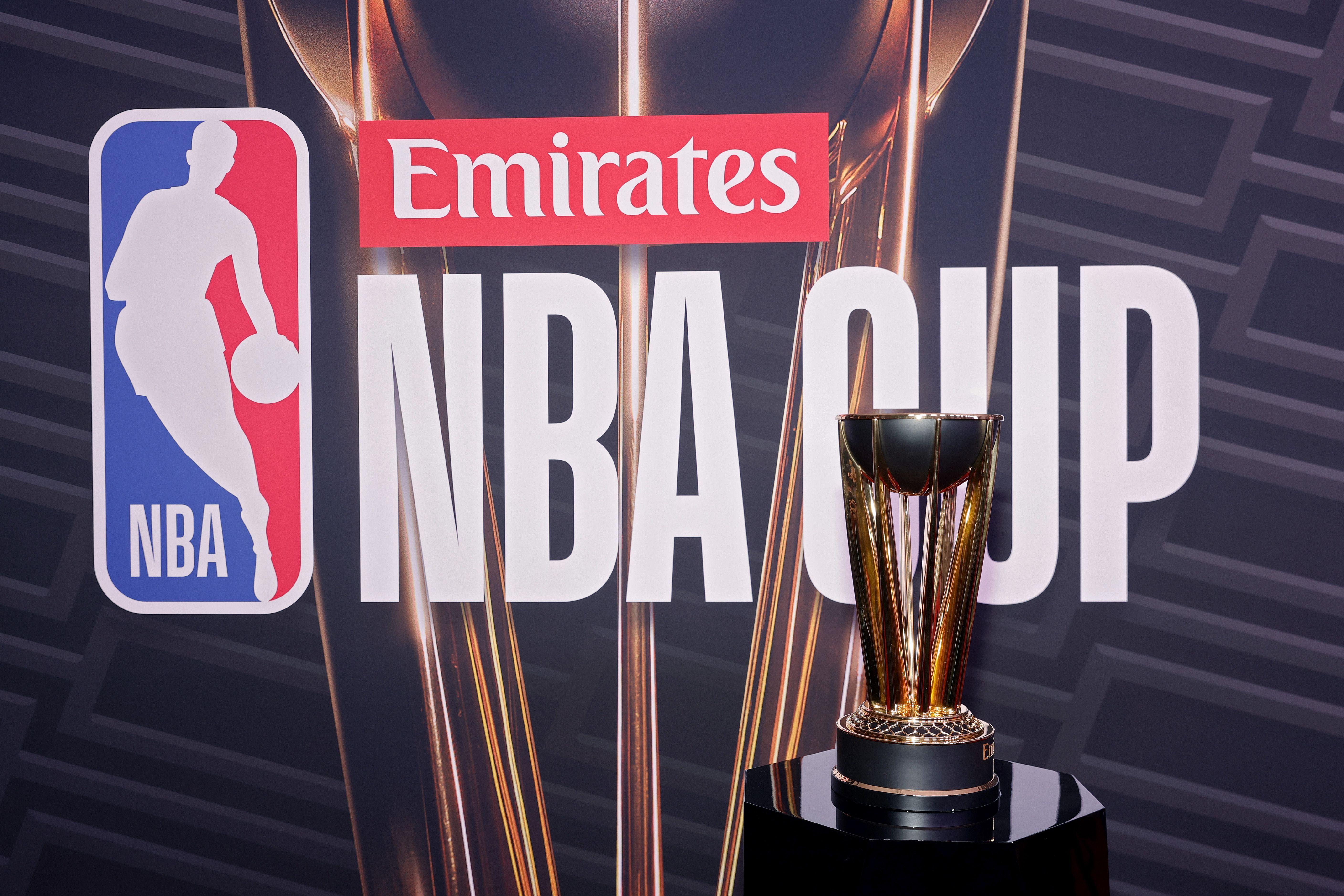 Troféu da NBA Cup de 2025 • Steve Marcus/Getty Images
