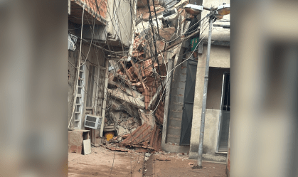 Segundo o Corpo de Bombeiros, as vítimas estão sob os escombros