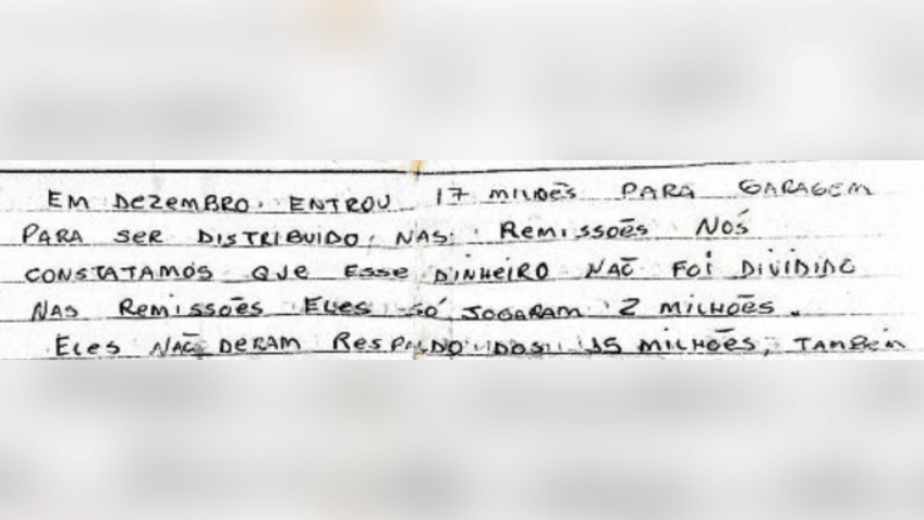 "Salve do PCC" que aponta ligação de vereador Senival Moura (PT) e facção • Reprodução