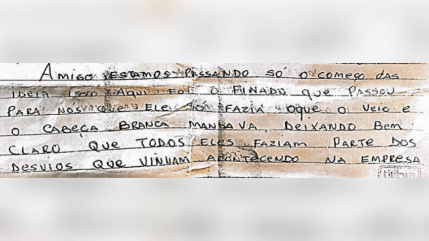 "Salve do PCC" que aponta ligação de vereador Senival Moura (PT) e facção • Reprodução