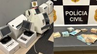 Polícia recupera mais de R$ 1 mi em máquinas roubadas e prende 5 em SP