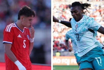 Rafael Leão soca zagueiro do Atlético-MG durante Portugal x Chile; veja