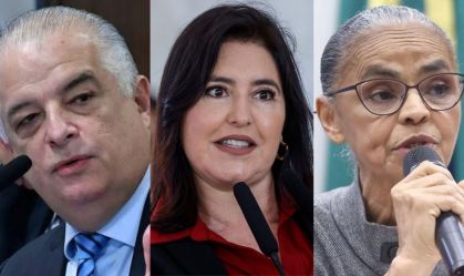 Márcio França, Simone Tebet e Marina Silva