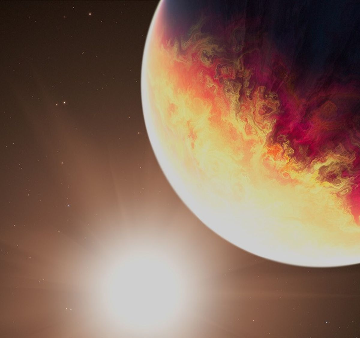 Exoplaneta quatro vezes maior que Júpiter está sendo “torrado” no calor