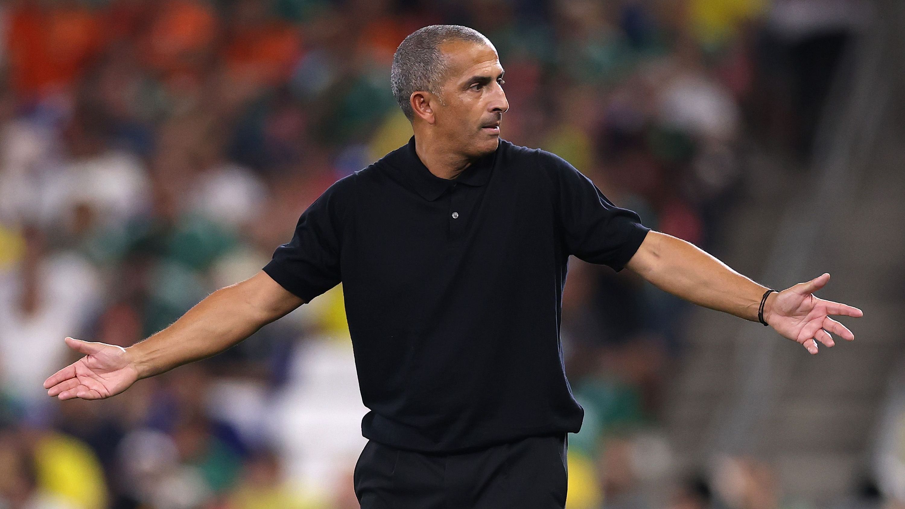Sabri Lamouchi comandou a Tunísia na derrota sofrida para a Suécia na estreia das duas seleções na Copa