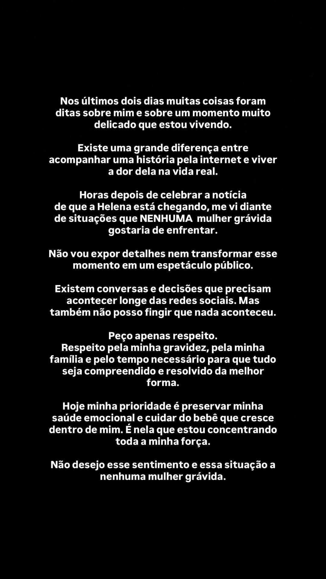 Bruna Rotta fez publicação sobre término com Kauã Elias • Instagram/@brunarotta