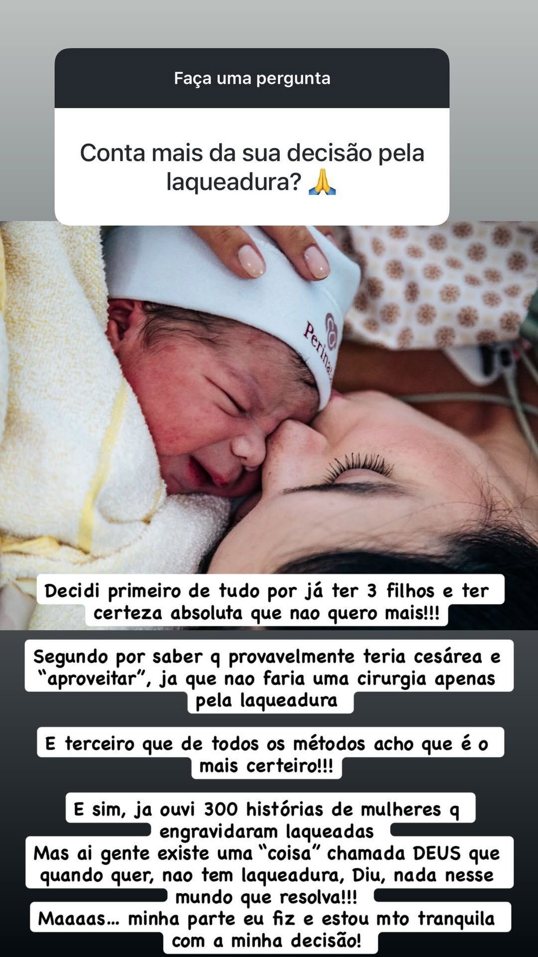 Atriz Sthefany Brito fala sobre escolha de realizar laqueadura • Instagram/Sthefany Brito