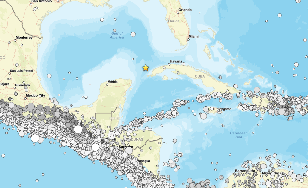 Terremoto de 6,1 é registrado perto de Cuba
