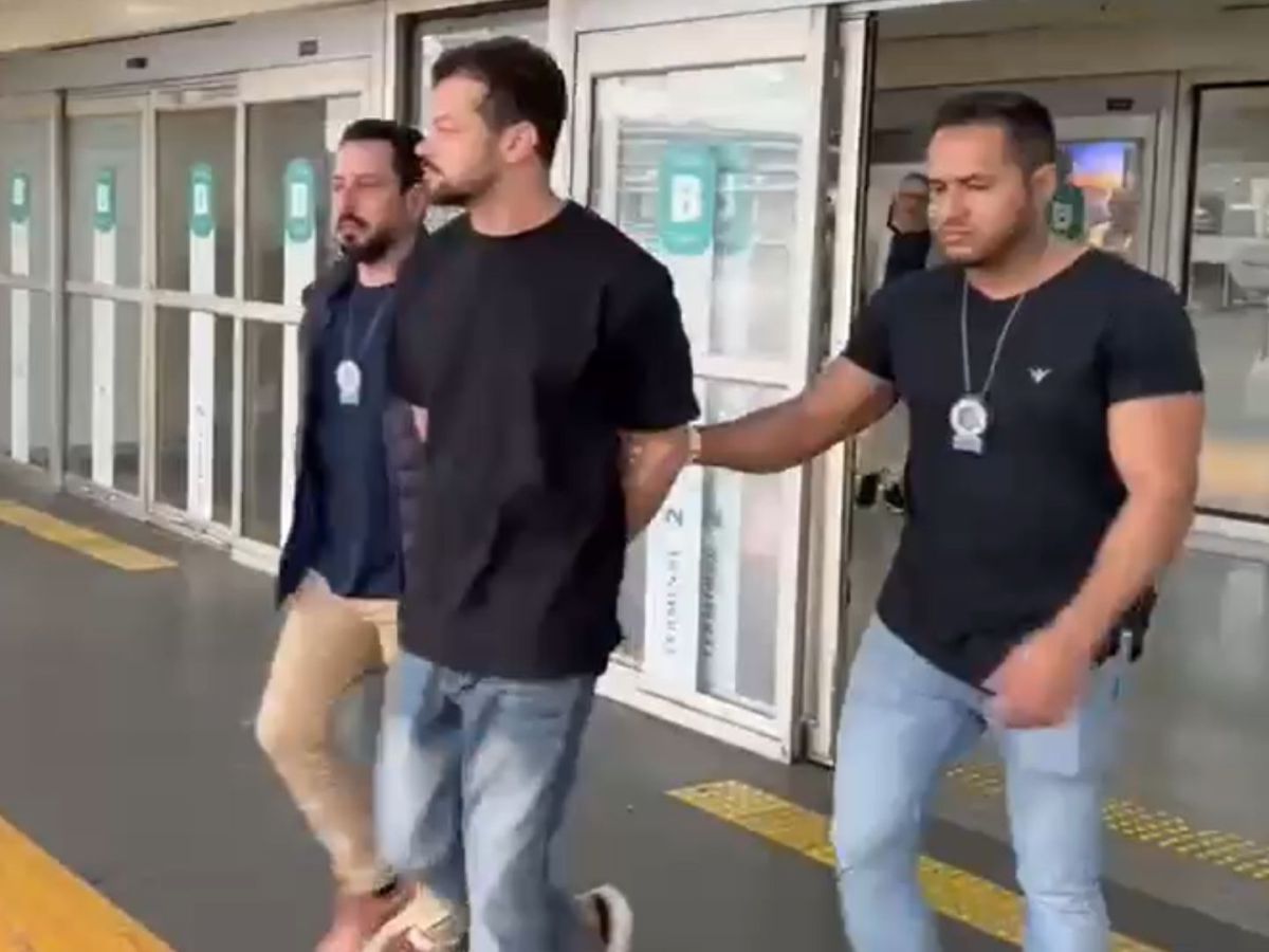 Gustavo Vieira Rufino preso no Aeroporto do Galeão por lavagem de dinheiro do Tren de Aragua