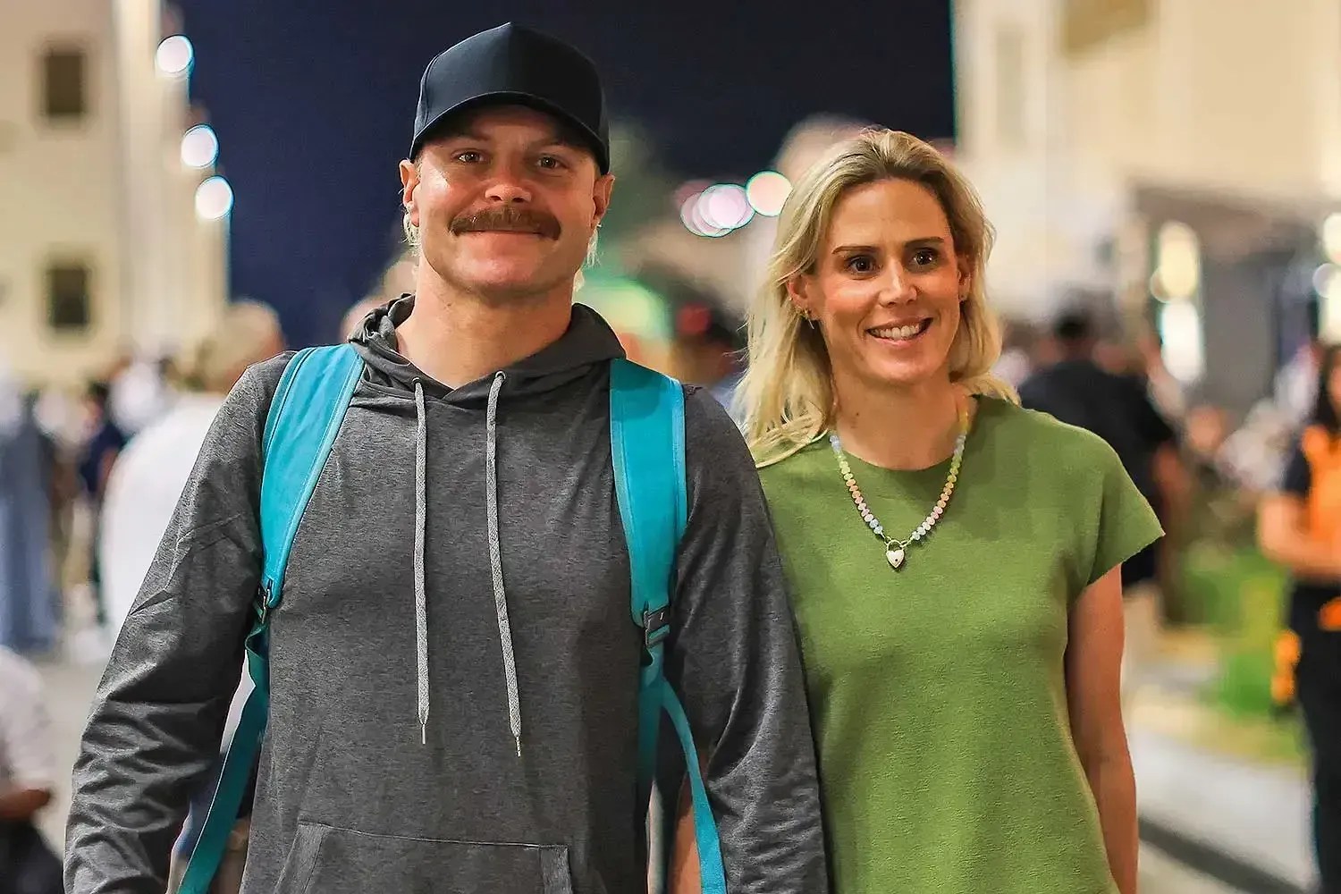 Valtteri Bottas e Tiffany Cromwell • Getty Images/Kym Illman