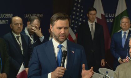 Vice-presidente dos EUA, JD Vance, na Suíça