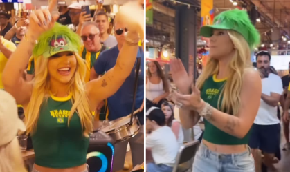 Virginia aparece sambando na Filadélfia durante a Copa do Mundo 2026