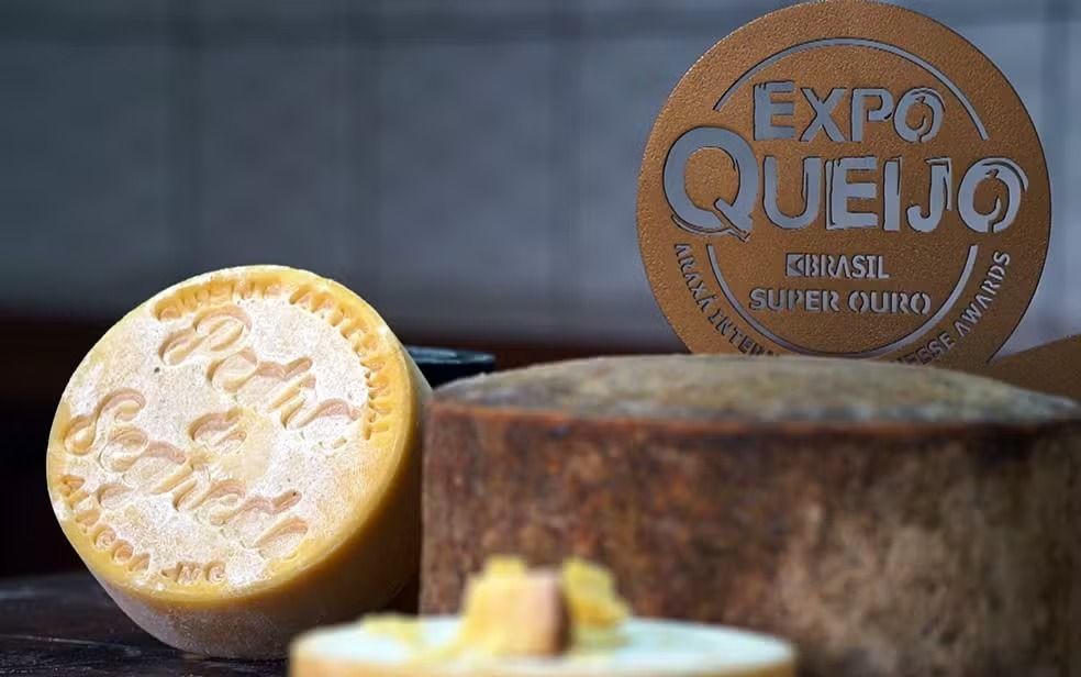 Em 2025 o "Pedra do Segredo" foi o primeiro queijo brasileiro a vencer o concurso. • divulgação ExpoQueijo Brasil