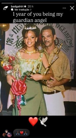 Rihanna postou homenagem para Ronald Fenty • Instagram/@badgalriri