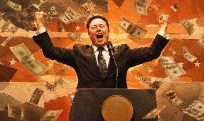Elon Musk em imagem gerada por Inteligência Artificial