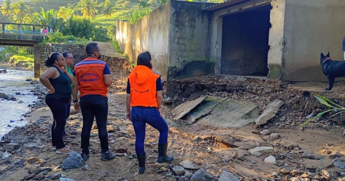 Chuvas deixam mais de 500 desabrigados em Pernambuco; veja cidades afetadas