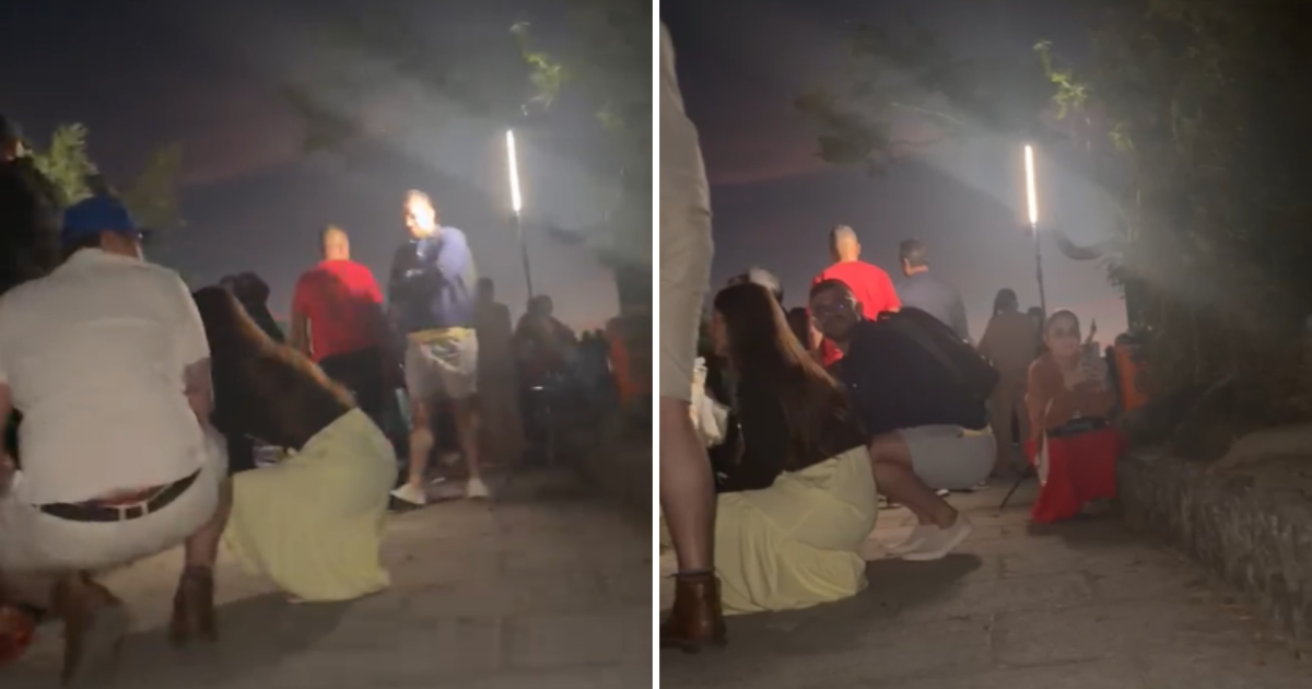 Vídeo: Turistas ficam presos em mirante durante tiroteio no Dona Marta