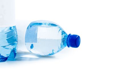 plastic bottle of water