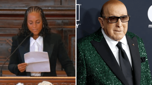 Alicia Keys homenageia Clive Davis em funeral