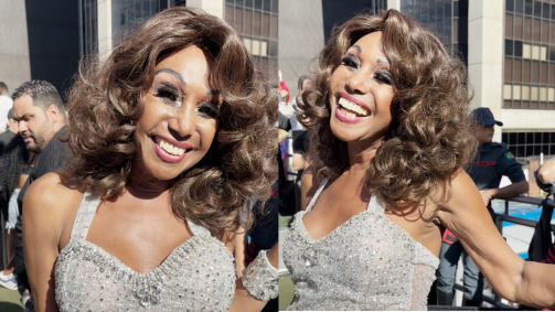 Drag queen Aloma Divina na Parada do Orgulho LGBT+ de São Paulo de 2026