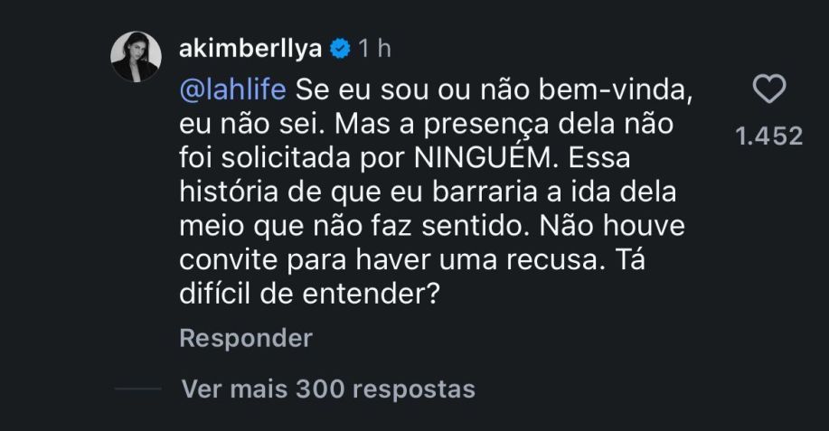 Amanda Kimberlly se pronuncia sobre Helena não estar na Copa com Neymar • Reprodução/ Instagram