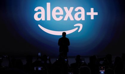 Logotipo da Alexa+ da Amazon em Nova York, EUA, em 26 de fevereiro de 2025