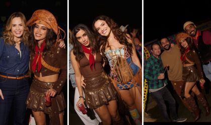 Anitta reúne famosos em Arraiá