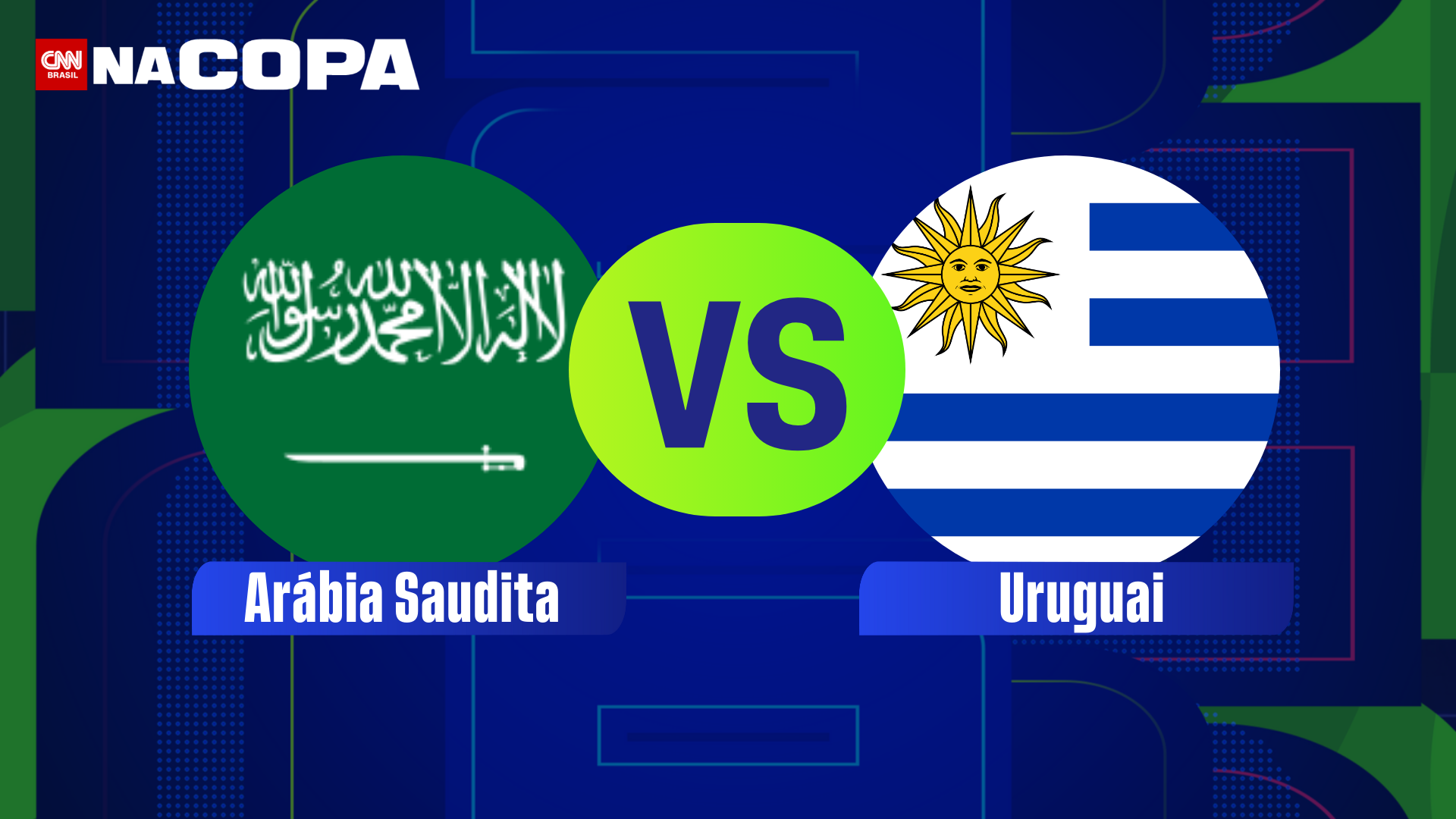 Arábia Saudita e Uruguai se enfrentam pela primeira rodada da fase de grupos da Copa do Mundo; saiba horário e onde assistir