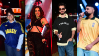 Tia Milena e outros famosos curtem show de Anitta em evento da Copa; veja
