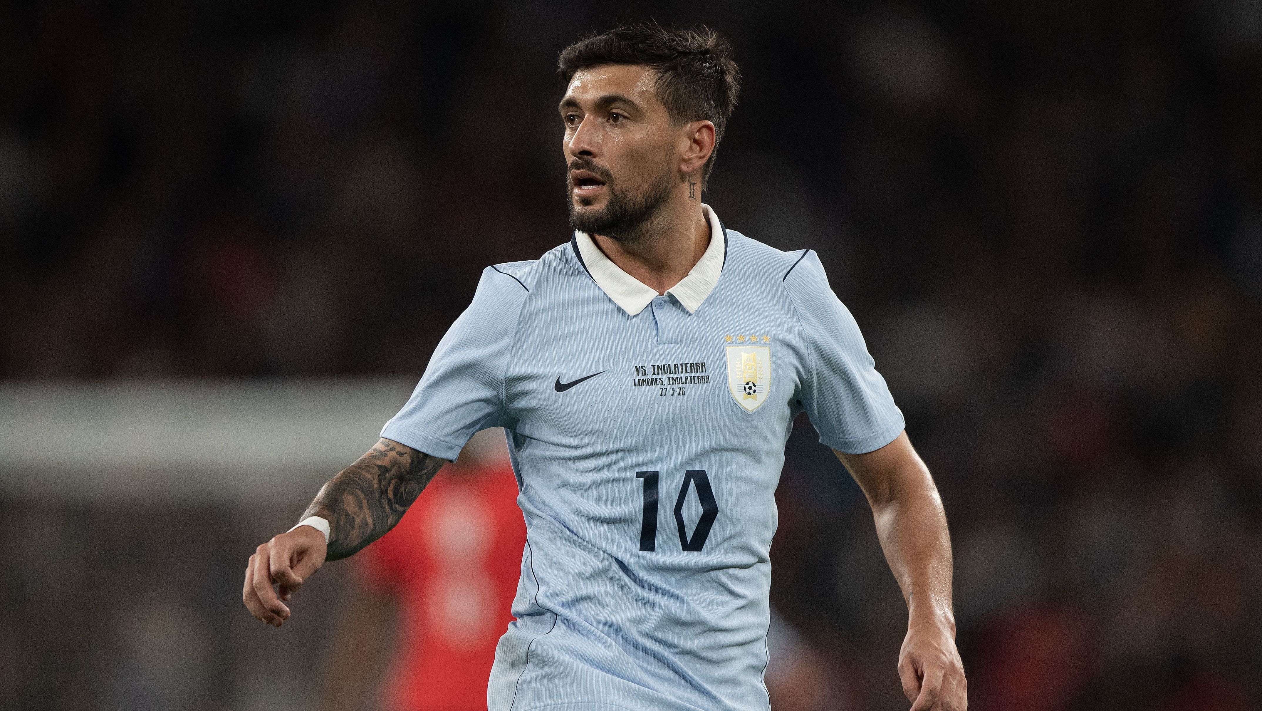 Arrascaeta em ação pelo Uruguai