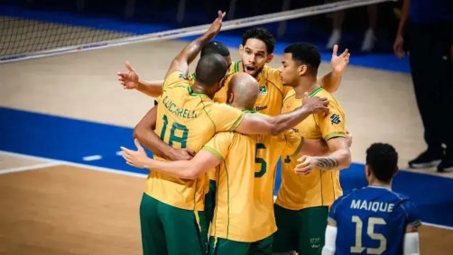 Seleção Brasileira conquista primeira vitória na segunda semana da VNL masculina