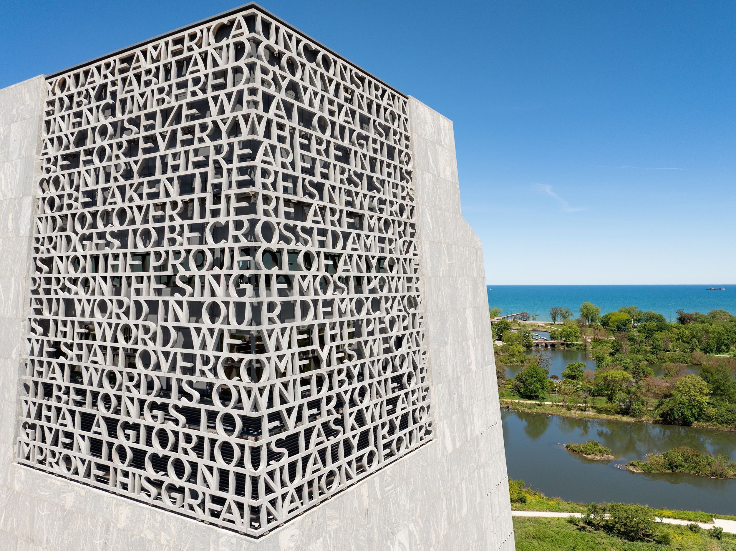 O Museu do Centro Presidencial Obama oferece vistas de Chicago e do Lago Michigan • Cortesia da Fundação Obama