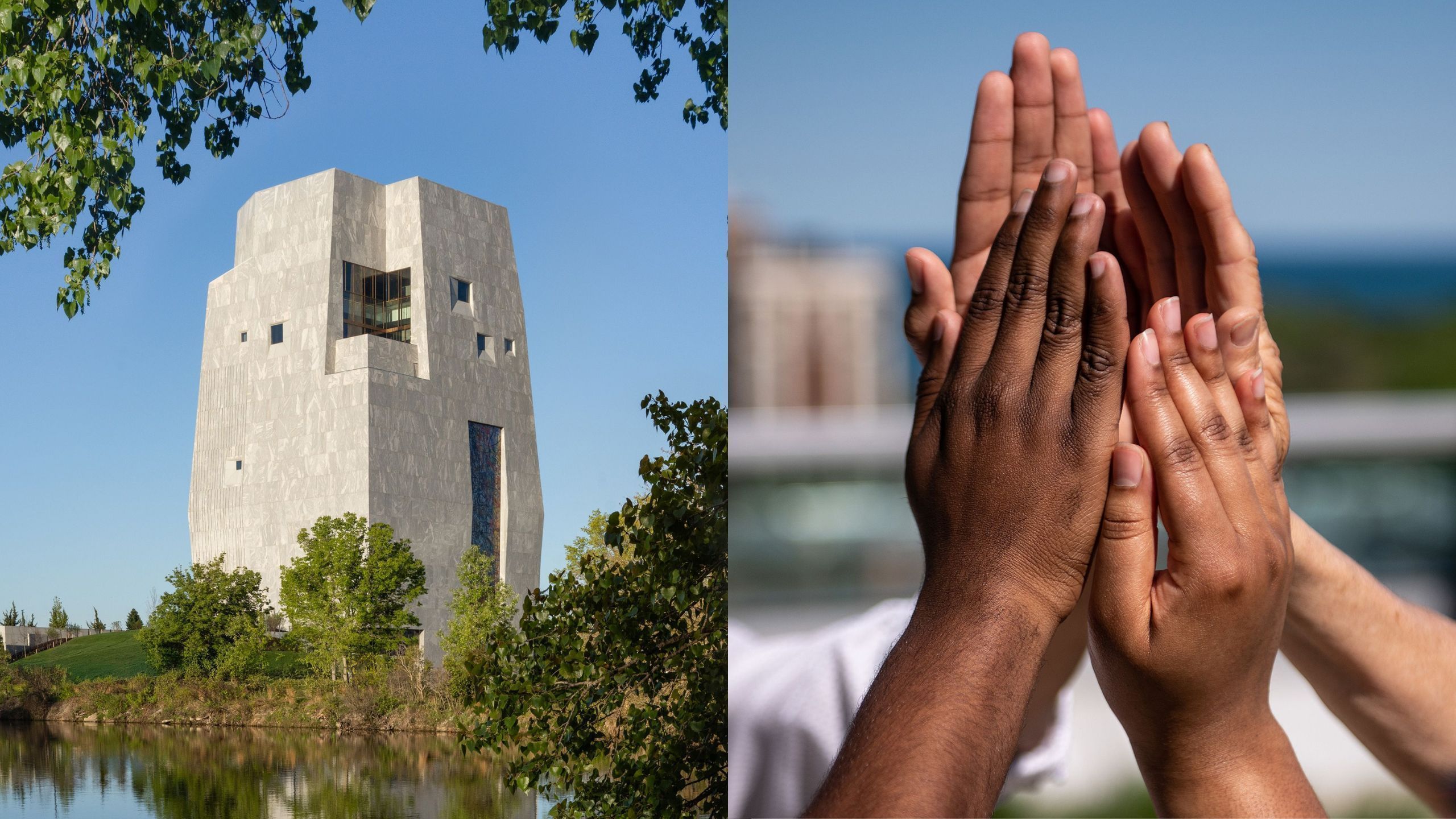 O centro recebeu o apelido de "Obamalisco" devido ao seu formato monolítico. Mas a união de quatro mãos foi uma das referências reais para o formato do projeto do museu • Cortesia da Fundação Obama