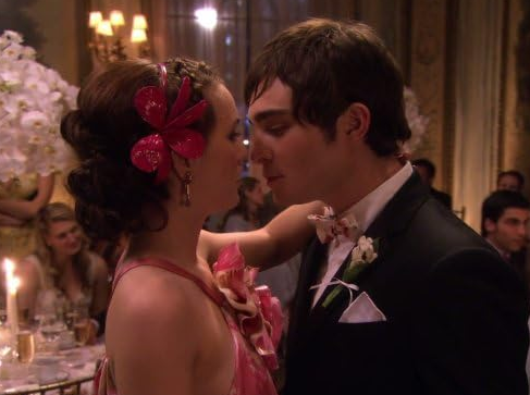 Chuck Bass e Blair Waldurf em "Gossip Girl" • Reprodução
