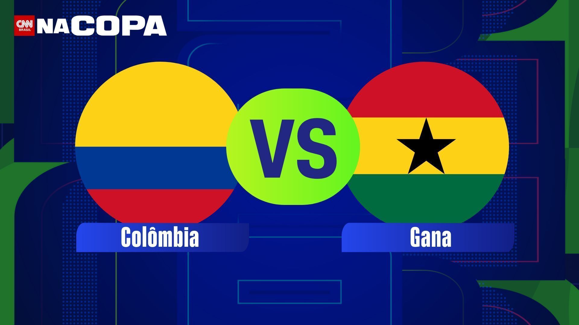 Colômbia e Gana se enfrentam pela segunda fase (16 avos de final) na Copa do Mundo; saiba horário e onde assistir