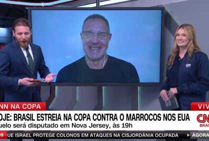 Goleiro de Copa, Germano se emociona ao ser entrevistado pela filha na CNN