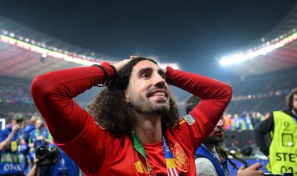 Marc Cucurella foi campeão da Euro com um amuleto da sorte