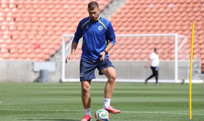 Edin Dzeko, principal nome da Bósnia e Herzegovina na Copa do Mundo de 2026