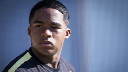 Endrick em treino da Seleção Brasileira