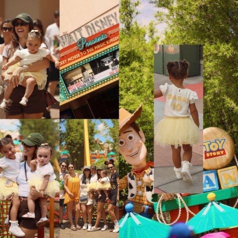 Filhas de Neymar, Mavie e Mel, estiveram na Disney com Bruna Biancardi • Instagram/@brunabiancardi
