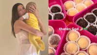 Herdeiro de Hailey e Justin Bieber prova brigadeiro pela primeira vez; veja
