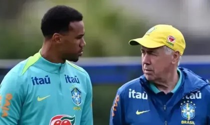 Gabriel Magalhães e Carlo Ancelotti estreiam em Copas do Mundo