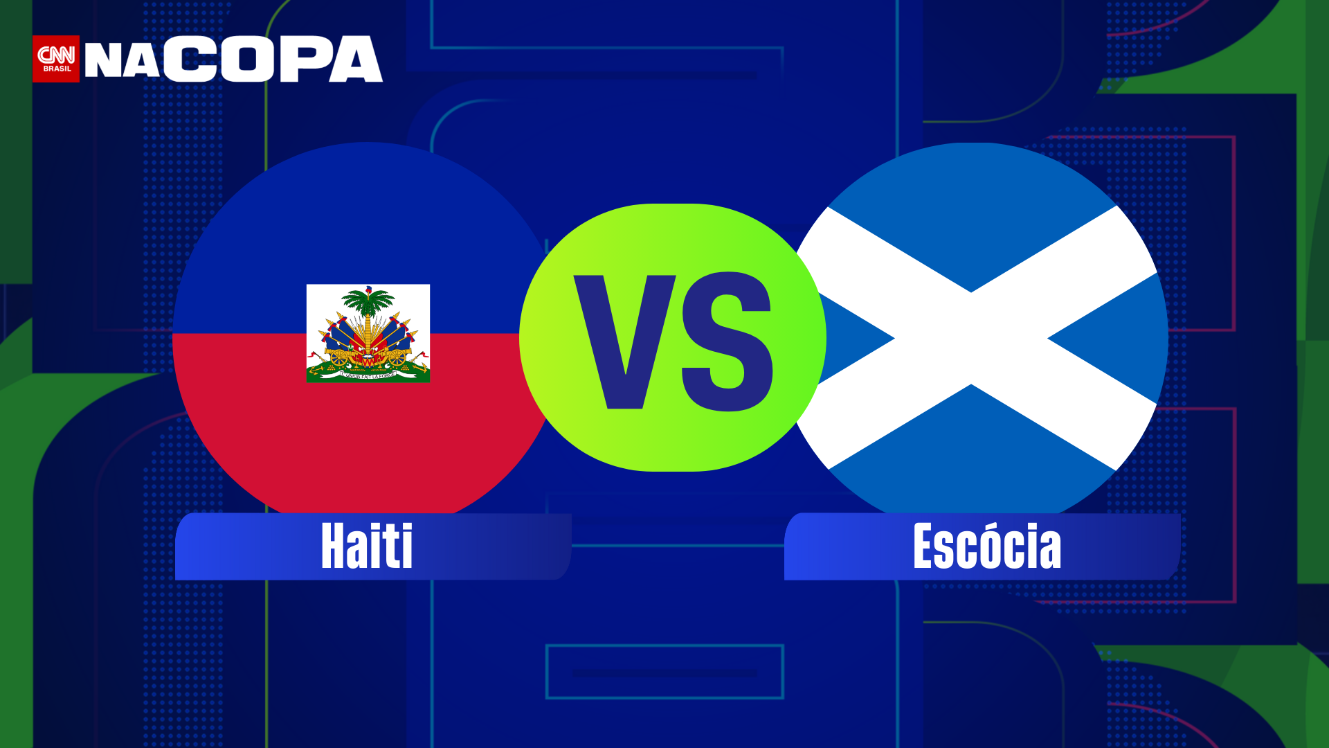 Haiti e Escócia se enfrentam pela primeira rodada da fase de grupos da Copa do Mundo