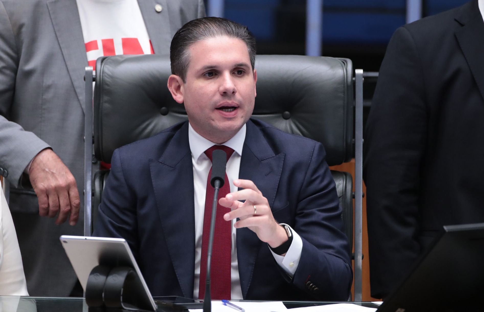 O presidente da Câmara dos Deputados, Hugo Motta (Republicanos-PB)