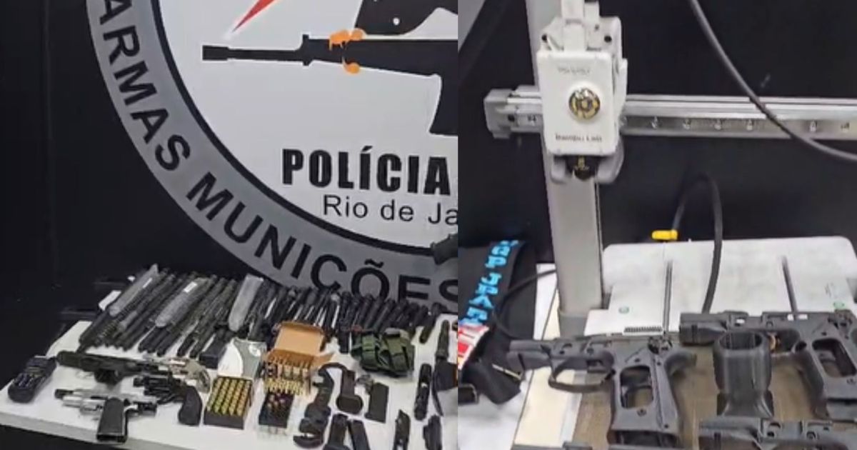 Polícia apreende impressora 3D usada para fabricar armas no RJ