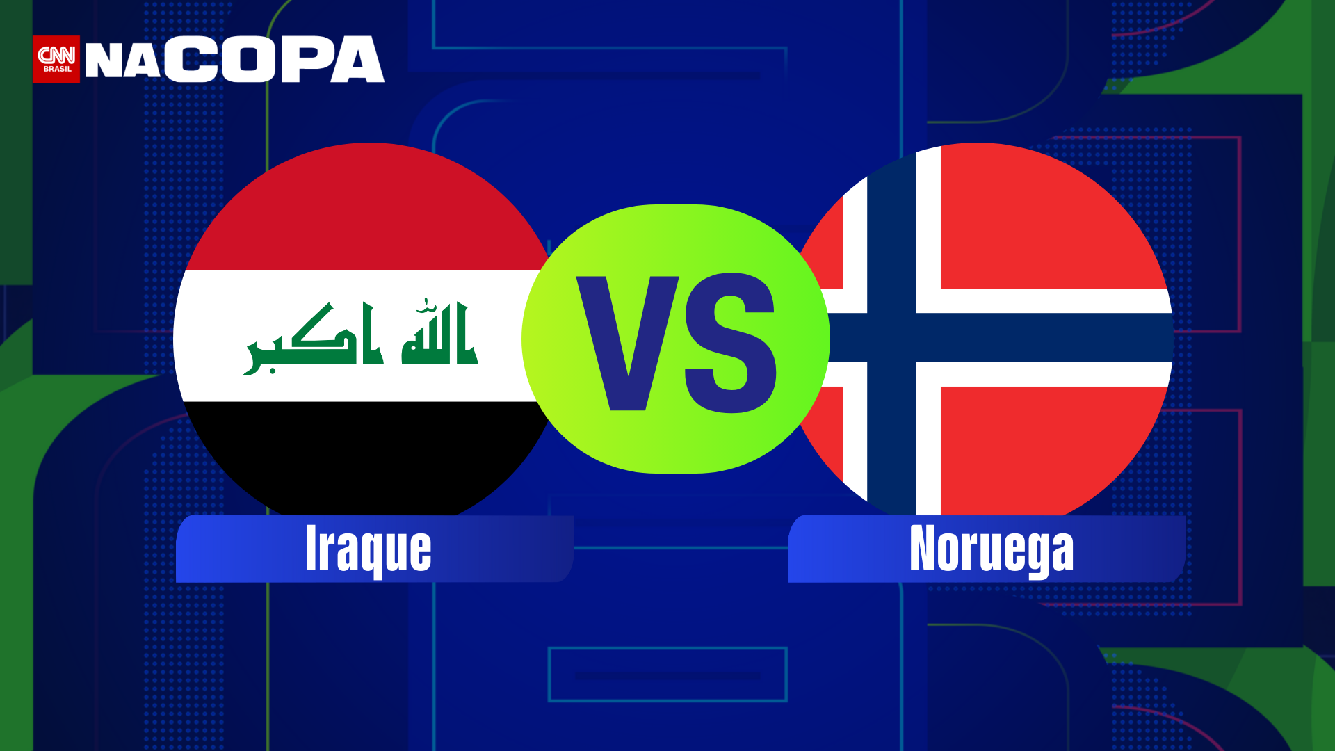 Iraque e Noruega se enfrentam pela primeira rodada da fase de grupos da Copa do Mundo; saiba horário e onde assistir