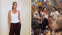 Ivete Sangalo surpreende ao cantar na festa da escola das filhas; assista